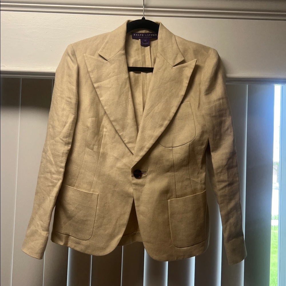 Ralph Lauren Purple Label Linen blazer size 4